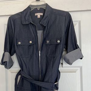 Dressbarn Denim-Look Dress Size 6